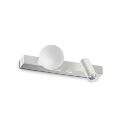 Φωτιστικό Τοίχου Ping Pong 336534 3000K 600lm 21,6x9x9,5cm White Ideal Lux