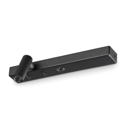 Φωτιστικό Τοίχου Bonne Nuit-1 336787 3000K 420lm 22x6x6,5cm Black Ideal Lux