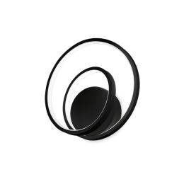 Φωτιστικό Τοίχου Oz 342269 On-Off 4000K 2650lm 29x8x30cm Black Ideal Lux