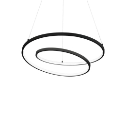 Φωτιστικό Οροφής Κρεμαστό Oz 342351 On-Off 2700K 5000lm D60x30cm Black Ideal Lux