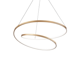 Φωτιστικό Οροφής Κρεμαστό Oz 342450 On-Off 4000K 6400lm D80x39cm Copper Ideal Lux