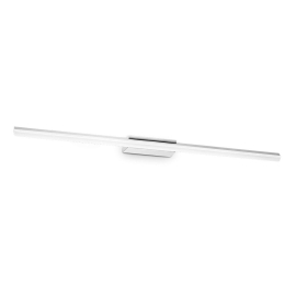 Φωτιστικό Τοίχου - Μπάνιου Riflesso 345130 3000K 2150lm 82x9x4cm Chrome Ideal Lux