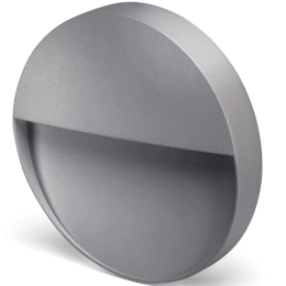 Φωτιστικό Τοίχου - Απλίκα Bilba BILBAO3MR Φ11x2,5cm Led 370lm 3,5W 4000K Grey Bot Lighting