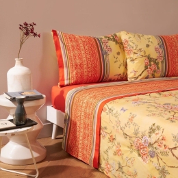 Σεντόνια Pallanza (Σετ 4τμχ) Yellow Bassetti Υπέρδιπλo 250x280cm 100% Βαμβάκι