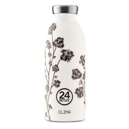 Μπουκάλι - Θερμός Clima 050 White Rose 8051513920547 500ml White-Black 24Bottles Ανοξείδωτο Ατσάλι