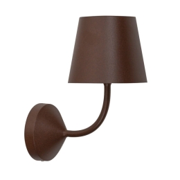 Φωτιστικό Τοίχου - Απλίκα Poldina 230V LL0348R3 16,5x28,4x22,2cm 1xE27 8W IP54 Corten Zafferano