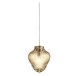 Φωτιστικό Οροφής Clyde LCL0104 23x150cm 1xE27 70W IP20 Amber Zafferano