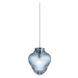 Φωτιστικό Οροφής Clyde LCL0120 23x150cm 1xE27 70W IP20 Light Blue Zafferano