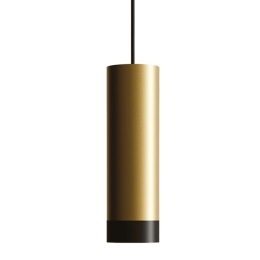 Φωτιστικό Οροφής Tubotto LTO0131 4,5x310cm LED TRIAC 8W 3000K IP40 Gold-Black Zafferano