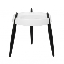 Τραπεζάκι Βοηθητικό Liola ZLS0002 40x47cm White-Black Zafferano