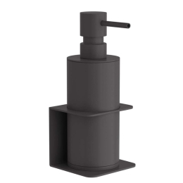 Δοχείο Κρεμοσάπουνου Επιτοίχιο 81-113 7,5x7x19cm Matte Anthracite Pam&Co Ορείχαλκος