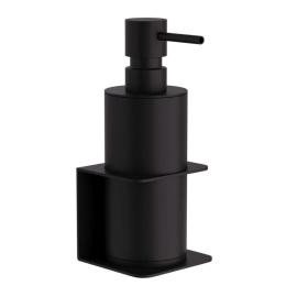 Δοχείο Κρεμοσάπουνου Επιτοίχιο 81-403 7,5x7x19cm Matte Black Pam&Co Ορείχαλκος