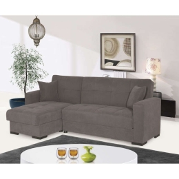 Καναπές Γωνιακός New Lego 51 241x147x85cm (211x116cm) Grey 828-25-352 Ύφασμα