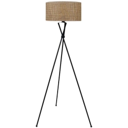 Φωτιστικό Δαπέδου 835-124-291 Φ40x150cm 1xE27 60W Brown-Black