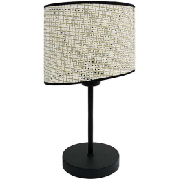 Φωτιστικό Επιτραπέζιο 835-124-294 20x49cm 1xΕ27 60W Beige-Black