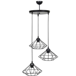 Φωτιστικό Οροφής 835-125-310 30x75cm 3xΕ27 60W Black