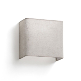 Φωτιστικό Τοίχου - Απλίκα Otton 66400-105 1xE27 20x20x10cm White-Linen Faro Barcelona
