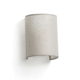 Φωτιστικό Τοίχου - Απλίκα Otton 66400-101 15x12x20cm 1xE27 White-Jute Faro Barcelona