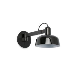 Φωτιστικό Τοίχου Tatawin Arm Glass 20342-117 1XE27 15x38cm Black Faro Barcelona