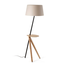 Φωτιστικό Δαπέδου Treewood 20057 1xE27 45,1x175cm Ash Wood-Beige Faro Barcelona