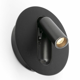 Φωτιστικό Τοίχου - Reader Timit USB LED 2700K 357lm 5,3x14,5cm Black Faro Barcelona