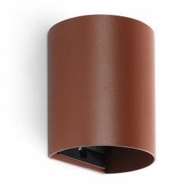 Φωτιστικό Τοίχου Sole Round Smooth 40525 1xGU10 8x10cm Terracotta Faro Barcelona