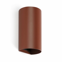 Φωτιστικό Τοίχου Sole Round Smooth 40541 2xGU10 8x15,5cm Terracotta Faro Barcelona