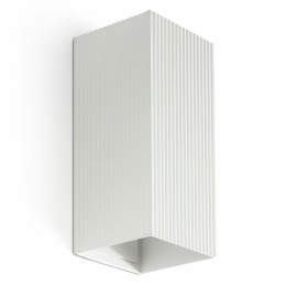 Φωτιστικό Τοίχου Lune Square Striped 40565 2xGU10 8x15,5cm White Faro Barcelona