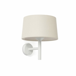 Φωτιστικό Τοίχου Windsor 20222-150 1xE27 29x26,5x39,2cm White-Linen Faro Barcelona