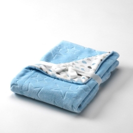 Κουβέρτα Βρεφική Galaxy Light Blue Mora Κούνιας 110x140cm Πολυέστερ