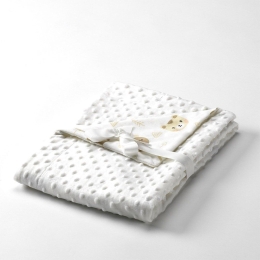 Κουβέρτα Βρεφική Dubidu Beige Mora Αγκαλιάς 80x110cm Πολυέστερ