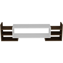 Έπιπλο Τηλεόρασης Sema 745DCD3047 115x29,6x38,2cm White-Walnut