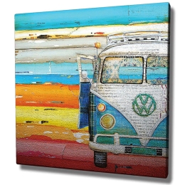 Πίνακας Καμβάς 762SYM3282 45x45cm Multi Wallity Τετράγωνοι Ξύλο, Καμβάς