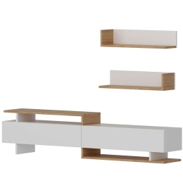 Σύνθεση Τηλεόρασης Ayaz 788DEC3031 180x37,4x40cm White-Teak