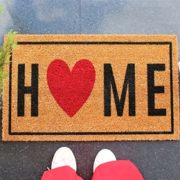 Πατάκι Εισόδου Home Heart 796LMN9811 70x40cm Multi Aberto Design 70x40