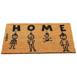 Πατάκι Εισόδου Ornaments 796LMN9829 70x40cm Brown-Black Aberto Design 70x40