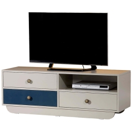 Έπιπλο Τηλεόρασης Casablanca 801CMY3010 140x41x48cm White-Blue