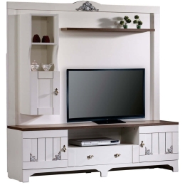 Σύνθεση Τηλεόρασης Gazel 801CMY3015 170x45x182cm White-Brown