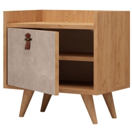 Κομοδίνο Paju 811MDD3402 50x40x55cm Oak-Grey