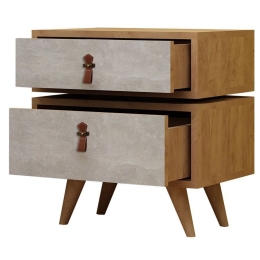 Κομοδίνο Olenj 811MDD3403 50x40x59cm Oak-Grey