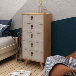 Συρταριέρα Frenzu 811MDD3410 50x40x103cm Oak-Anthracite