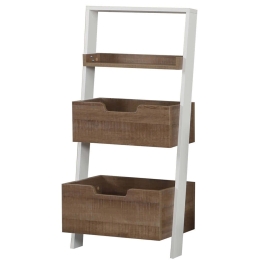 Ραφιέρα Δαπέδου Low 801CMY3612 59x35x120cm Dark Oak-White