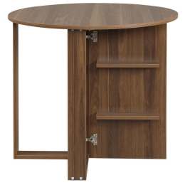 Τραπέζι Αναδιπλούμενο Middle 801CMY2921 90x45x77cm Walnut Μοριοσανίδα, Μελαμίνη