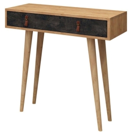 Κονσόλα Illas 811MDD3414 80x30x87,6cm Oak-Grey Μοριοσανίδα,Ξύλο