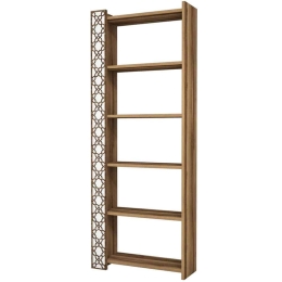 Βιβλιοθήκη City 845HCT3606 64,6x24,2x170cm Walnut-White