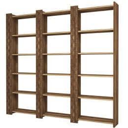 Βιβλιοθήκη City 845HCT3619 184,6x24,2x170cm Walnut