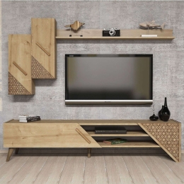 Σύνθεση Τηλεόρασης Beril 845HCT3004 180x37x40cm Oak