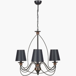 Φωτιστικό Οροφής - Πολυέλαιος Berfin 846STL1440 Φ60x90cm 3xE14 40W Black