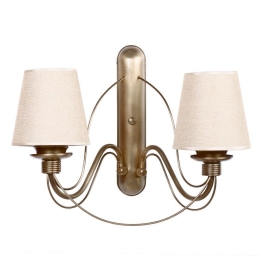 Φωτιστικό Τοίχου - Απλίκα Berfin 846STL2722 44x29x35cm 2xE27 40W Bronze-Beige Opviq