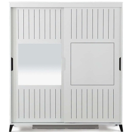 Ντουλάπα Δίφυλλη Pasific Home Fuga 801CMY3411 180x60x216cm White Δίφυλλη